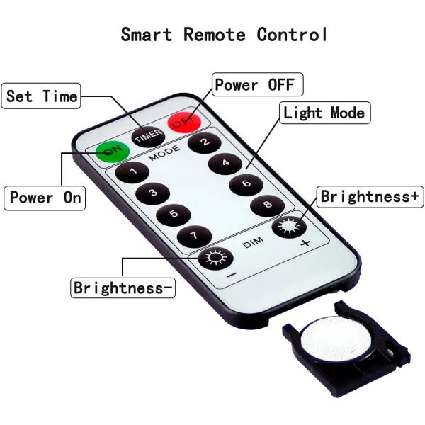 300 LED Warm White Battery Operated Fairy Lights 99ft 6 300 LED Warm White Battery Operated Fairy Lights 99ft - Image 6