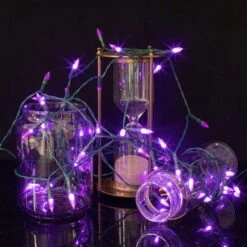 Battery Operated 50 Counts Purple LED String Lights 17.3ft -Holiday Discount Store 31138 5 600x600 1