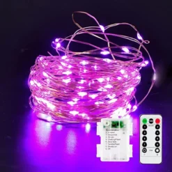 LED Christmas Purple String Lights 65.6ft