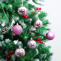 34pcs Lavender Christmas Ball Ornaments