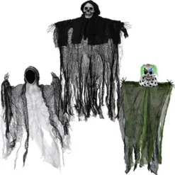 3Pcs Hanging Clown, Ghost And Grim Reaper -Holiday Discount Store 3Pcs Hanging Clown Ghost and Grim Reaper 1 600x600 1