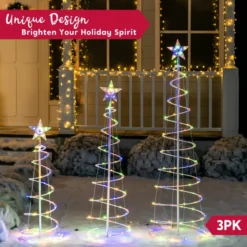 3Pcs Lighted Spiral Christmas Tree Set LED Warm White 9 3Pcs Lighted Spiral Christmas Tree Set LED Warm White -Holiday Discount Store 3Pcs Lighted Spiral Christmas Tree Set LED Warm White 4 result 600x600 1