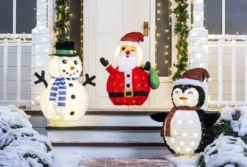 3ft 100 LED Plush Collapsible Santa 10 3ft 100 LED Plush Collapsible Santa -Holiday Discount Store 3ft Tinsel Collapsible Santa LED Yard Light 7 result 600x405 1