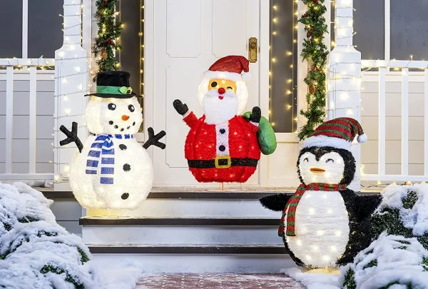 3ft 100 LED Plush Collapsible Santa 5 3ft 100 LED Plush Collapsible Santa - Image 5