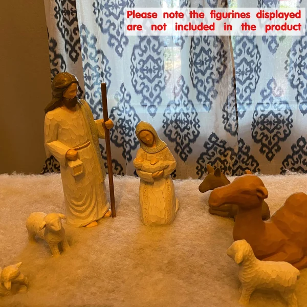 3pcs Thick Snow Blanket Roll Christmas Decoration 4 3pcs Thick Snow Blanket Roll Christmas Decoration - Image 4