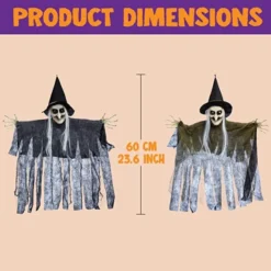 4pcs Halloween Hanging Witch Decoration 24in 11 4pcs Halloween Hanging Witch Decoration 24in -Holiday Discount Store 4 Pcs Hanging Witches Purple Orange Green Grey 24in 4 600x600 1
