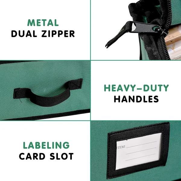 Green Christmas Wrapping Paper Storage Box 40in 3 Green Christmas Wrapping Paper Storage Box 40in - Image 3