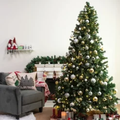 400 LED Christmas Tree String Light With Ring 8.5ft (Warm White) -Holiday Discount Store 400 LED Christmas Tree String Light with Ring 8.5ft Warm White 5 600x600 1