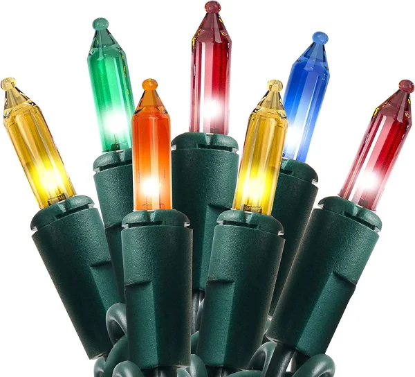 2x100 Multicolor Christmas Green Wire String Lights 21.3ft 2 2x100 Multicolor Christmas Green Wire String Lights 21.3ft - Image 2