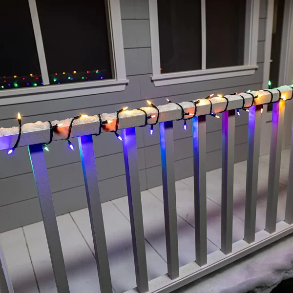 2x100 Multicolor Christmas Green Wire String Lights 21.3ft 6 2x100 Multicolor Christmas Green Wire String Lights 21.3ft - Image 6