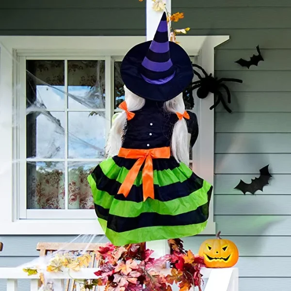 Halloween Crashing Witch Tree Decoration 43in 1 Halloween Crashing Witch Tree Decoration 43in