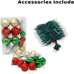 Pre Lit Decorated Christmas Tree 4ft -Holiday Discount Store 4FT DIY Christmas Tree 3 result 600x601 1