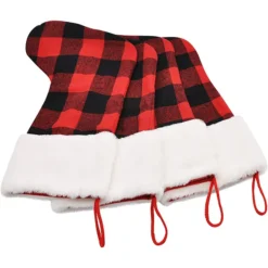 4Pcs Buffalo Plaid Christmas Stockings -Holiday Discount Store 4Pcs Buffalo Plaid Christmas Stockings 2