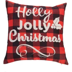 4Pcs Christmas Farmhouse Buffalo Plaid Pillow Covers 11 4Pcs Christmas Farmhouse Buffalo Plaid Pillow Covers -Holiday Discount Store 4Pcs Christmas Farmhouse Buffalo Plaid Pillow Covers 3