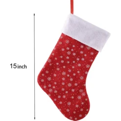 4Pcs Felt Christmas Stockings 15in 7 4Pcs Felt Christmas Stockings 15in -Holiday Discount Store 4Pcs Felt Christmas Stockings 15in 2
