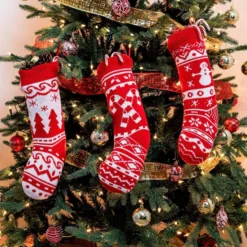 4Pcs Knit Christmas Stockings -Holiday Discount Store 4Pcs Knit Christmas Stockings 2 1 600x600 1