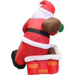 4ft Inflatable Rooftop Santa Claus Carry Gift Bag -Holiday Discount Store 4ft Inflatable Rooftop Santa Claus Carry Gift Bag 2
