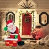 4ft Inflatable Rooftop Santa Claus Carry Gift Bag