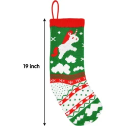 4pcs Christmas Knit Stocking Decorations 18in -Holiday Discount Store 4pcs Christmas Knit Stocking Decorations 18in