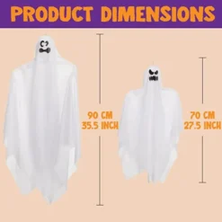 4pcs Hanging Ghost Decoration (2) 35.5in And (2) 27.5in 11 4pcs Hanging Ghost Decoration (2) 35.5in And (2) 27.5in -Holiday Discount Store 4pcs Hanging Ghost Decoration 2 35.5in and 2 27 600x600 1