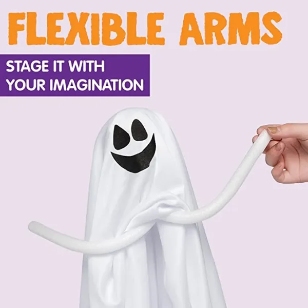 4pcs Hanging Ghost Decoration (2) 35.5in And (2) 27.5in 5 4pcs Hanging Ghost Decoration (2) 35.5in And (2) 27.5in - Image 5