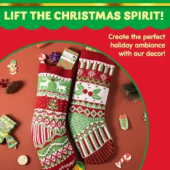 4pcs Large Knit Christmas Stockings Decoration 18in -Holiday Discount Store 4pcs Large Knit Christmas Stockings Decoration 18in 1 600x600 1