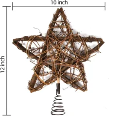 50 LED Rattan Star Christmas Tree Topper -Holiday Discount Store 50 LED Rattan Star Tree Topper 3 result 600x603 1