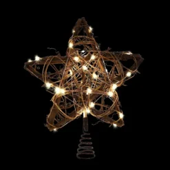50 LED Rattan Star Christmas Tree Topper -Holiday Discount Store 50 LED Rattan Star Tree Topper 4 result 600x600 1