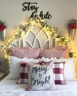 King Of Christmas 9' X 12" King Flock® Garland With LED Lights (Battery Operated) -Holiday Discount Store 5e3d1f3051ec85ef40a4473f9a91fe2e