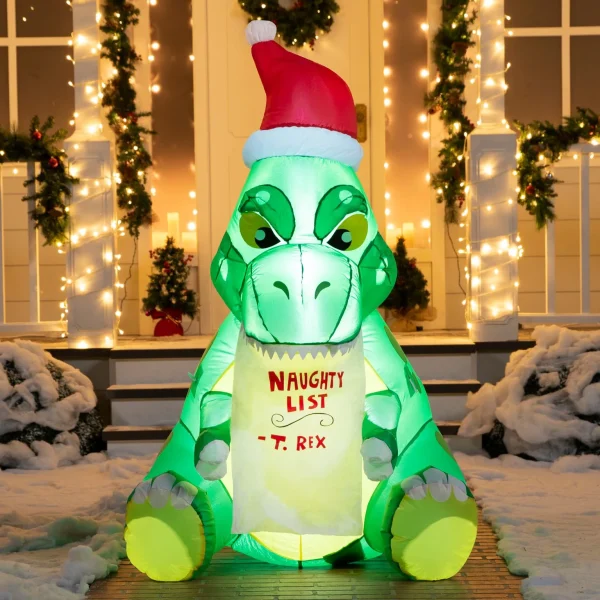 5ft Inflatable Sitting Dinosaur Christmas Decoration 1 5ft Inflatable Sitting Dinosaur Christmas Decoration