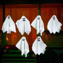 6pcs Cute Hanging Ghost Decoration 19in