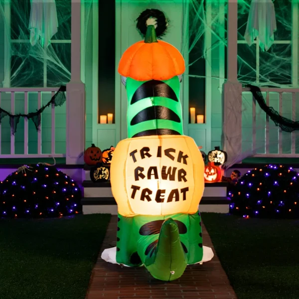 6ft Inflatable Dinosaur Halloween Decoration 4 6ft Inflatable Dinosaur Halloween Decoration - Image 4