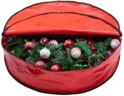 2pcs Red Christmas Wreath Storage Bags 36in -Holiday Discount Store 61Y8Z3vXmpL. AC SL1200 600x466 1