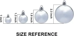 66pcs White And Silver Christmas Ornaments -Holiday Discount Store 66Pcs Christmas Assorted Ornaments Silver amp White 7 600x295 1