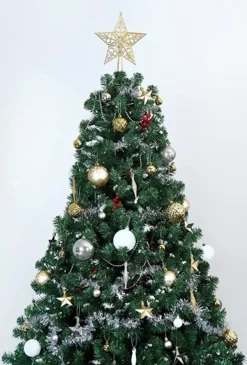 67pcs Gold White &amp Silver Assorted Christmas Ball Ornaments -Holiday Discount Store 67Pcs Christmas Ornaments Assorted Style Gold amp White 3