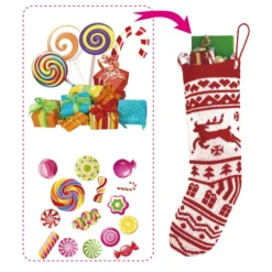 6pcs Christmas Knit Stocking Decoration -Holiday Discount Store 6Pcs Christmas Stockings Knit Decorations 3 result 1 600x600 1