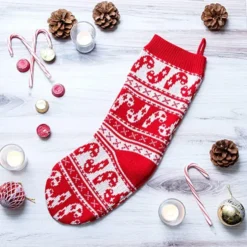 6pcs Christmas Knit Stockings Decorations -Holiday Discount Store 6Pcs Knit Christmas Stockings 5 1 600x600 1