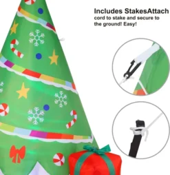 6ft Inflatable Rainbow Ribbon Christmas Tree Decoration 9 6ft Inflatable Rainbow Ribbon Christmas Tree Decoration -Holiday Discount Store 6ft Inflatable Rainbow Ribbon Christmas Tree Decoration 4 result 600x617 1