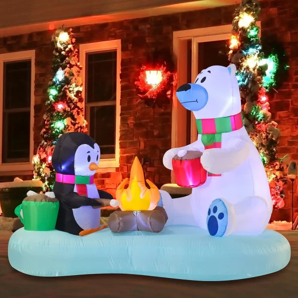 6ft Long Inflatable Hot Cocoa And S'Mores 1 6ft Long Inflatable Hot Cocoa And S'Mores