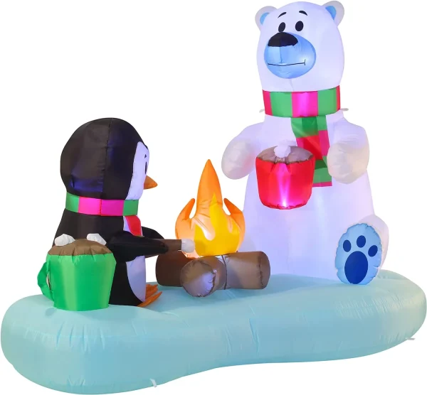 6ft Long Inflatable Hot Cocoa And S'Mores 2 6ft Long Inflatable Hot Cocoa And S'Mores - Image 2