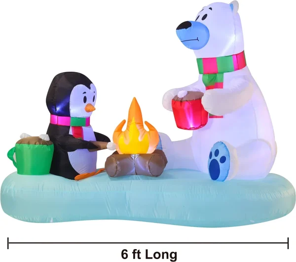 6ft Long Inflatable Hot Cocoa And S'Mores 3 6ft Long Inflatable Hot Cocoa And S'Mores - Image 3