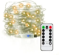 200 LED Warm White Led USB Operated Fairy Lights 66ft -Holiday Discount Store 71LwbHq0SHL. AC SL1500 600x558 1