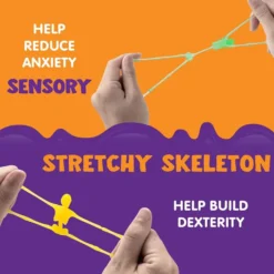 72pcs Halloween Stretchy Skeleton Toy 8 72pcs Halloween Stretchy Skeleton Toy -Holiday Discount Store 72Pcs Halloween Stretchy Skeletons Glow In The Dark 3 result 600x600 1