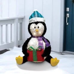 Collapsible LED Light Up Penguin Decoration 30in -Holiday Discount Store 81JSnDPoi3L. AC SL1500 600x600 1