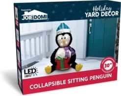 Collapsible LED Light Up Penguin Decoration 30in -Holiday Discount Store 81dnLXVfGoL. AC SL1500 600x476 1