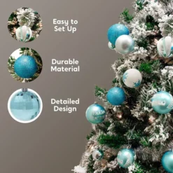 88pcs Gold & Silver Shatterproof Christmas Ornaments -Holiday Discount Store 88pcs Gold amp Silver Shatterproof Christmas Ornaments 5 600x600 1