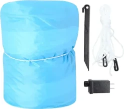 8ft Inflatable LED High Five Snowman Ice Skating -Holiday Discount Store 8ft Inflatable LED High Five Snowman Ice Skating 7 600x528 1