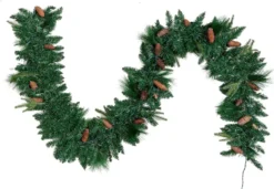 50 Lights Carolina Pine Artificial Garland 9ft -Holiday Discount Store 9 ft Carolina Pine Artificial Garland with 50 Lights amp Decorations 3 result 600x416 1