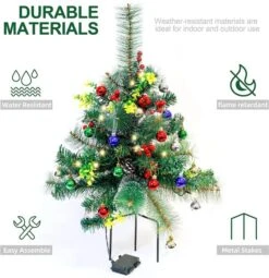2pcs Christmas Tree Pathway Lights Set 24.5in -Holiday Discount Store 91yFSOkBrqL. AC SL1500 1 600x620 1