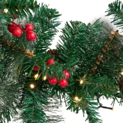 50 Lights Artificial Pre Lit Christmas Garlands 9ft -Holiday Discount Store Artificial Christmas Garland Prelit 7 result 600x600 1